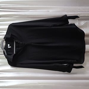 Elle size small black long sleeve sheer top size small